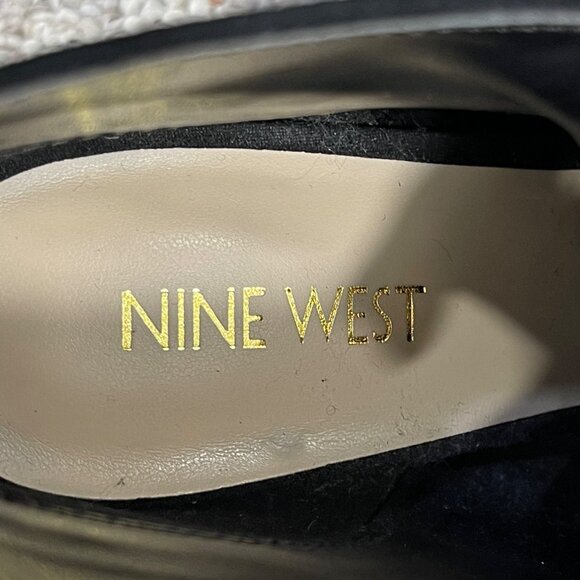 Nine West Tariano Peep Toe Shootie Bootie Black Suede 6.5M - Picture 11 of 11